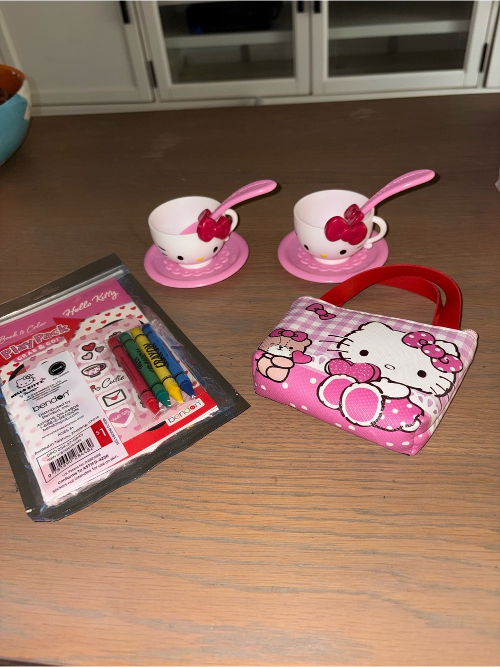 Hello Kitty Pink Tea Cup Play Purse Set with Accessories